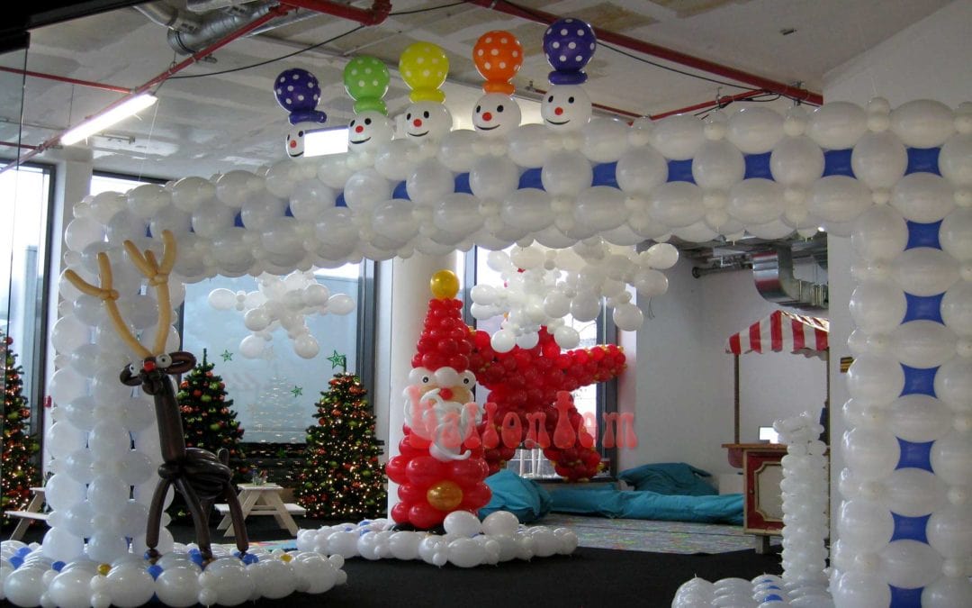 Weihnachtsluftballondekoration